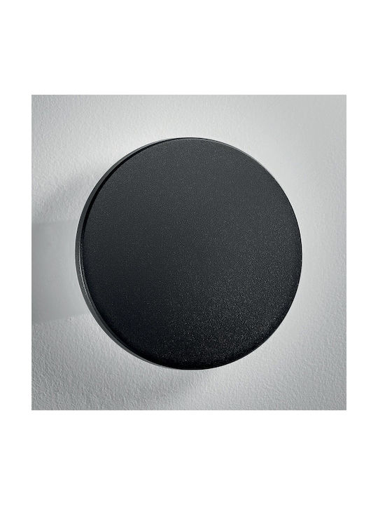 Fan Europe Outdoor Ceiling Flush Mount with Integrated LED in Black Color