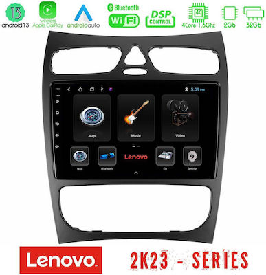 Lenovo Car-Audiosystem für Mercedes-Benz CLK-Klasse 2000-2004 (Bluetooth/USB/WiFi/GPS) mit Touchscreen 9"