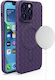 Woven Back Cover Purple (iPhone 15)