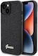 Guess Metallic Back Cover Black (iPhone 15)