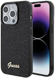 Guess Metallic Back Cover Black (iPhone 15 Plus)