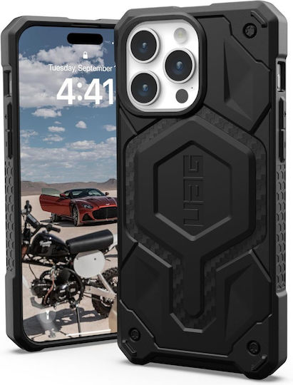 UAG Back Cover Μεταλλικό 2mm Μαύρο (iPhone 15 Pro Max)