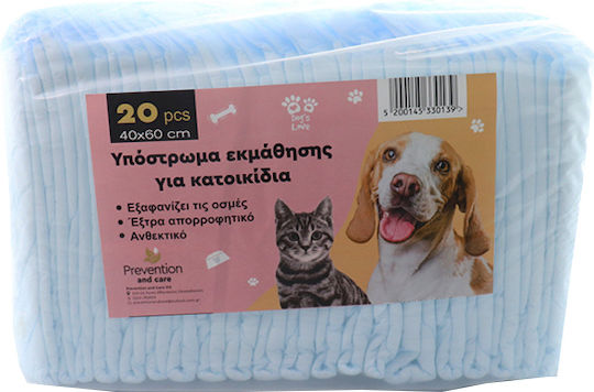 Prevention Care Training Underpad Pets 40x60cm Dog Floor Diapers 60x60cm 20pcs