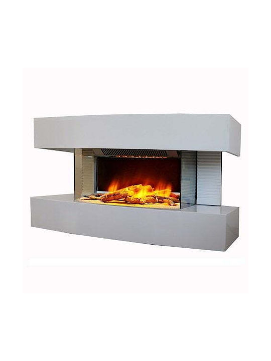 Electric Sun Paula Επιτοίχιο Ηλεκτρικό Τζάκι 10W 81x41cm Λευκό Skroutz.gr