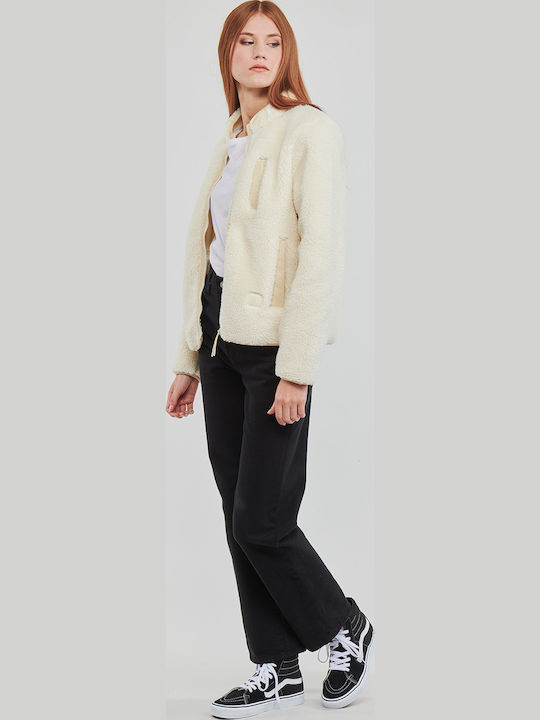 W Wuzer Fuzzar Damen Jacke in Beige Farbe