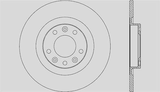 Open Parts Спирачен диск за Citroen C4 Picasso