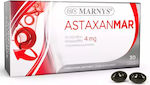 Marnys Astaxanmar Ασταξανθίνη Προστασία των Ματιών & του Δέρματος με Αντιοξειδωτική δραση 4mg 30 μαλακές κάψουλες