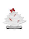 Iliadis Set Christmas Plates White L23xW18xD4cm. 4pcs