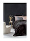 Nima Coperta Velvet Blanket Super Double 240x260cm Black