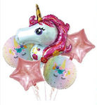 Set of 5 Balloons Foil Multicolour