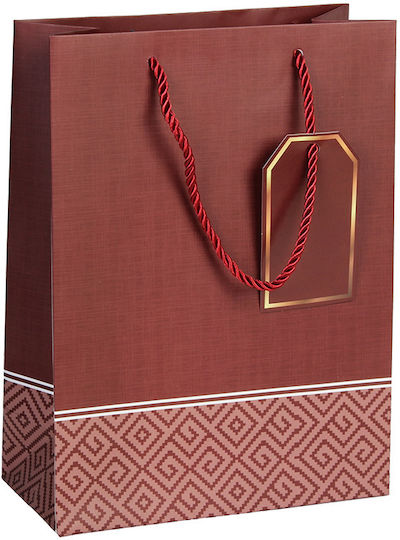 Keskor Papier Tasche für Geschenke Rot 18x8.5x24cm.
