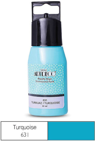 Art & Hobby Ακρυλικό Χρώμα Ζωγραφικής Turquoise 631 60ml