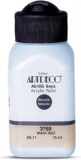 Art & Hobby Ακρυλικό Χρώμα Ζωγραφικής Blue Pearly 3769 75ml
