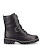 Leather Women's Ankle Boots Black