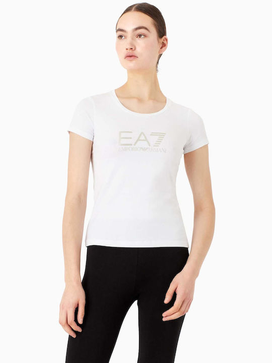 Emporio Armani Дамски T-shirt Бяло