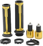 Motorcycle Grips in Gold Colour