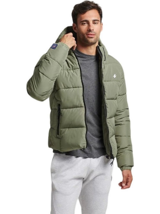 Superdry Geacă de Iarnă Puffer Kaki