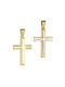 Papoulidis Jewellery Herren Gold Kreuz 14K mit Kette