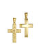 Papoulidis Jewellery Herren Gold Kreuz 14K mit Kette