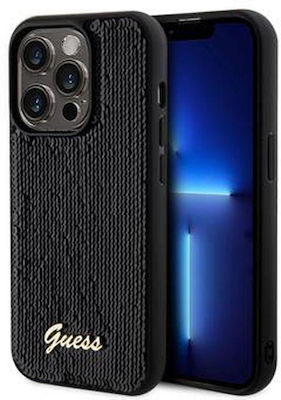 Guess Script Logo Back Cover Μαύρο (iPhone 14 Pro)