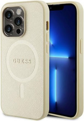 Guess Saffiano Back Cover Beige (iPhone 15 Pro MaxApple iPhone 15 Pro Max)