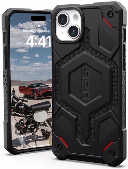UAG Monarch Pro Back Cover Aramid Fiber 2mm Μαύρο (iPhone 15 Plus)