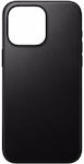 Nomad Modern Leather Back Cover Black (iPhone 15 Pro Max)