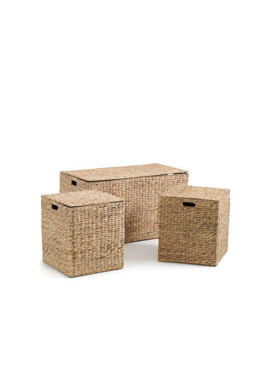 La Redoute Interieurs Wooden Decorative Trunk Beige 44x44cm