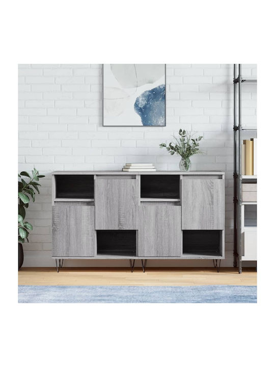 Wooden Buffet Γκρι Sonoma L120xW35xH70cm