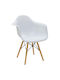 Julita Dining Room Polypropylene Armchair White 62x60x78cm