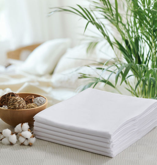 Getcozy Home Hotel Sheet White Queen Size 220x270cm 1pcs