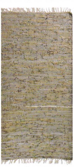 Persika Leather Rugs Solid Leather with Fringes Grey (#171113/03)