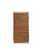 Πέρσικα Leather Rugs Solid Χαλί Ορθογώνιο Δερμάτινο με Κρόσια Light Brown 70x130cm