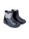 Biomecanics Kids Leather Boots with Zipper Black