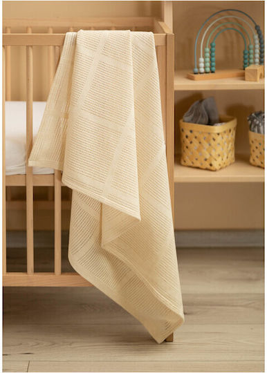 Sensillo Decke Wickeltücher für Kinderzimmer Beige 95x95cm