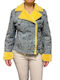 Mouton Women's Blue Coat with Buttons