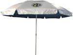 Maui & Sons Foldable Beach Umbrella Aluminum Gray
