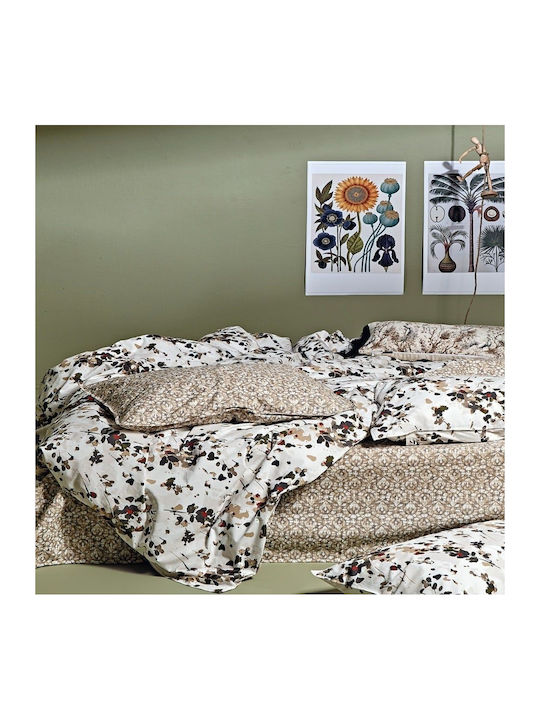 Kentia Set Bettbezug Baumwolle Über-Doppelbett mit 2 Kissenbezügen 220x240 Jesnsen 15