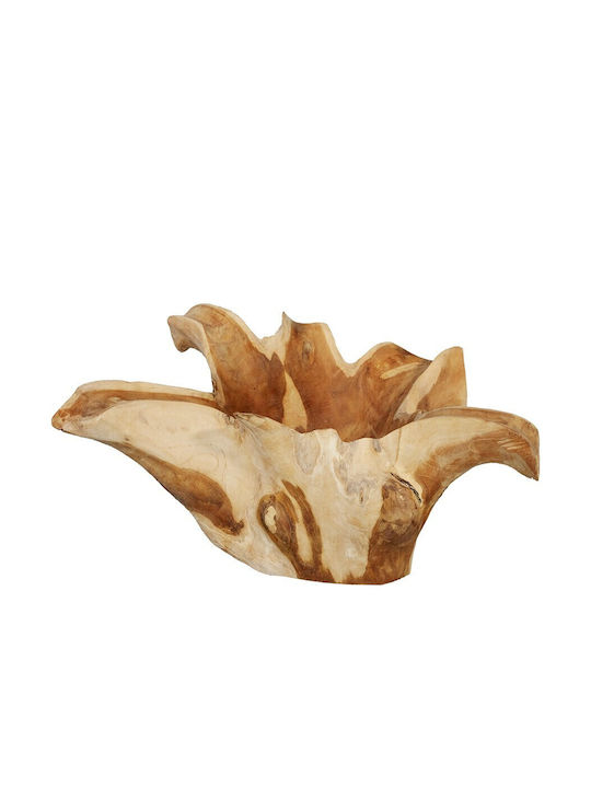 Decorative Bowl Brown 27x51x27cm