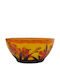Dekorative Schüssel Glas Orange 22.5x11x11cm 1Stück