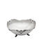 Savvas Design Dekorative Schüssel Silber Silber 12.5x12.5x5.5cm 1Stück