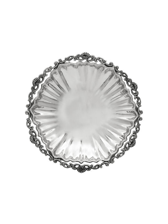 Savvas Design Bol Decorativ Argint Argintiu 14x14x3cm 1buc