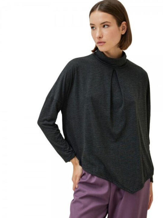 Namaste Women's Blouse Long Sleeve Black