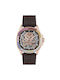 Philipp Plein Watch Automatic with Gold Rubber Strap