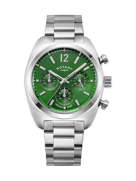 Rotary Avenger Uhr Batterie mit Metallarmband