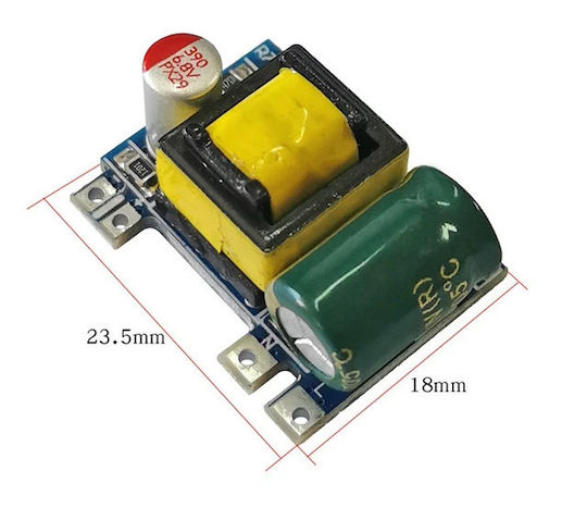 Converter AC/DC Step-Up with Input Voltage 220V and Output Voltage 5V (#49449)