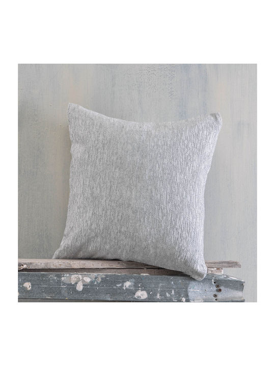 Rythmos Decorative Pillow Case Carson from 100% Cotton Gray 40x40cm.