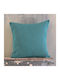 Rythmos Decorative Pillow Case Sebastiao Petrol Blue 40x40cm