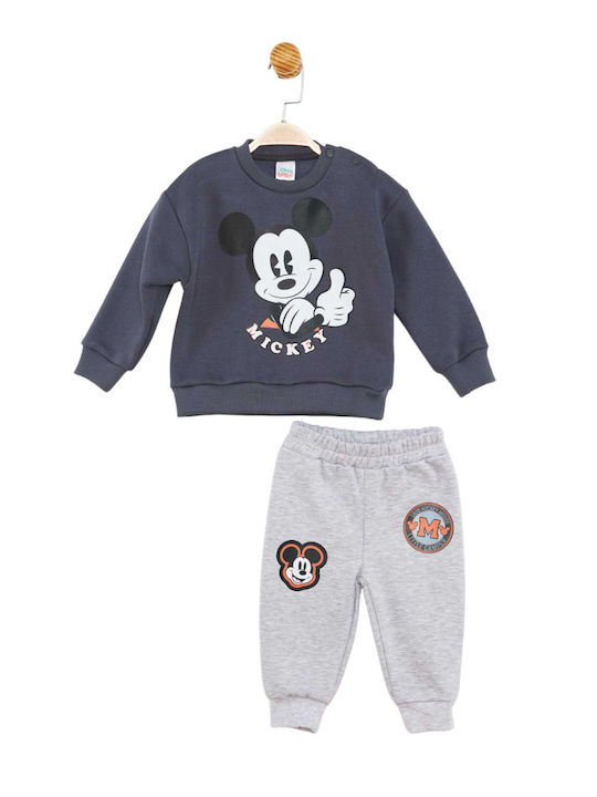 Mickey Mouse Παιδικό Σετ Φόρμας Γκρι 2τμχ