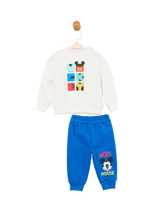 Disney Детско Комплект за спортно облекло Ecru 2бр Mickey